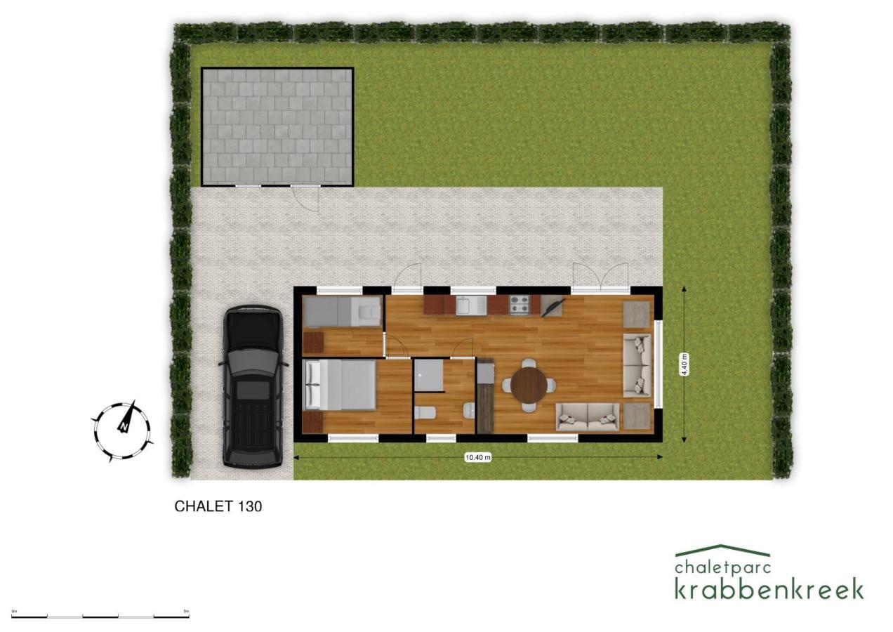 Chaletparc Krabbenkreek Zeeland - Chalet 130 Sint Annaland Exterior foto
